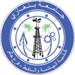 ‎⁨شعار كلية الهندسة والنفط جالو