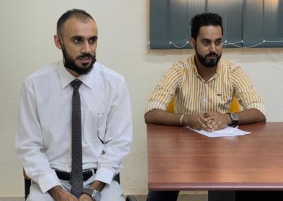 مناقشة مشاريع تخرج لطلبة كلية الإعلام