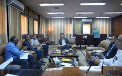 أ.د. عزالدين الدرسي يستقبل وفد نقابة أعضاء هيأة التدريس