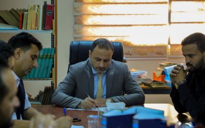 لجنة حصر المخطوطات تعقد اجتماعاً بحضور رئيس الجامعة