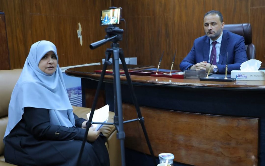 إحدى المنصات العربية تخص رئيس جامعة بنغازي بحوار خاص