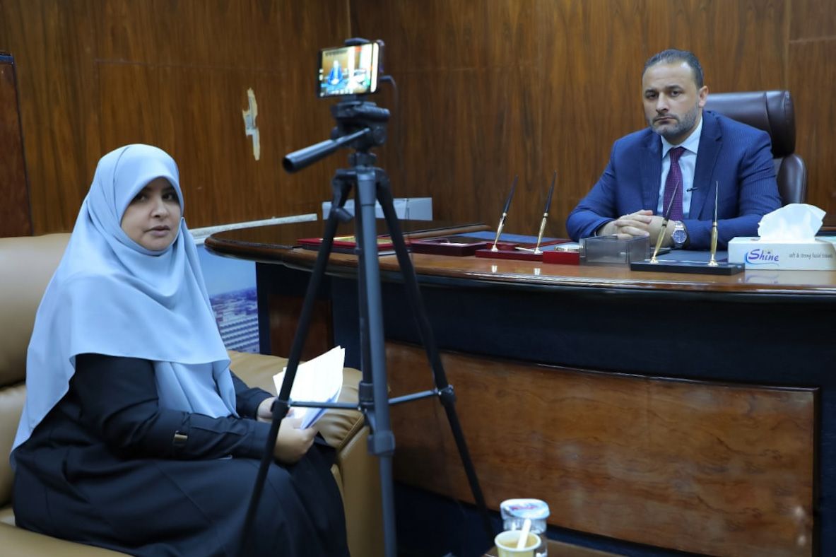 One of the Arab platforms belongs to the President of the University of Benghazi with a special dialogu