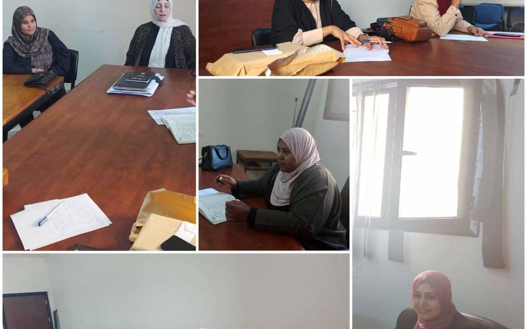فريق شؤون أعضاء هيأة التدريس يتهيأ للمراجعة الخارجية