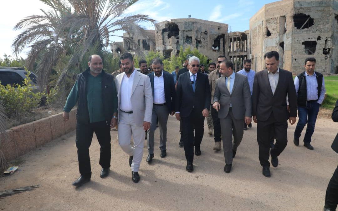 رئيس مجلس الوزراء في زيارة ميدانية لجامعة بنغازي