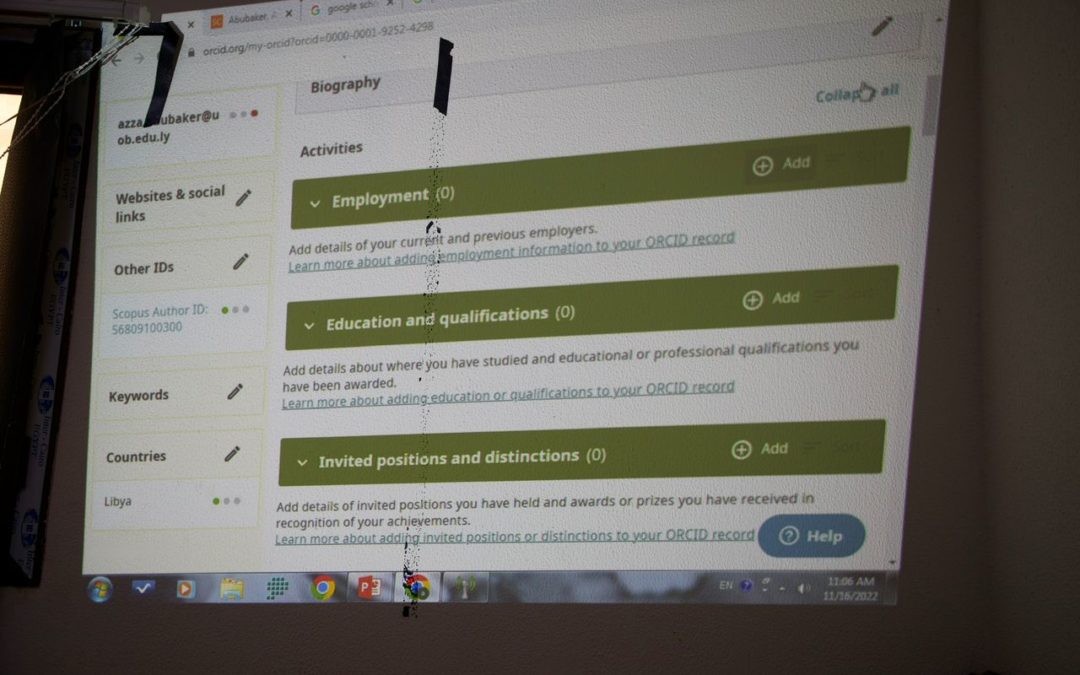 كلية الآداب تنظم ورشة عمل عن الهوية الرقمية للباحث