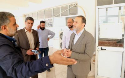 رئيس جامعة بنغازي يتابع أعمال الصيانة بمجمع الطبيات
