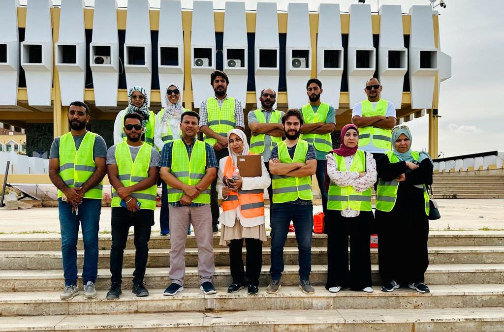 تنفيذ خطة الإخلاء بنجاح في مبنى الإدارة العامة بالجامعة