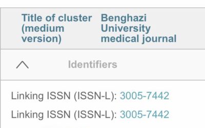 مجلة جامعة بنغازي الطبية تتحصل على الرقم المعياري الدولي الموحد (ISSN)