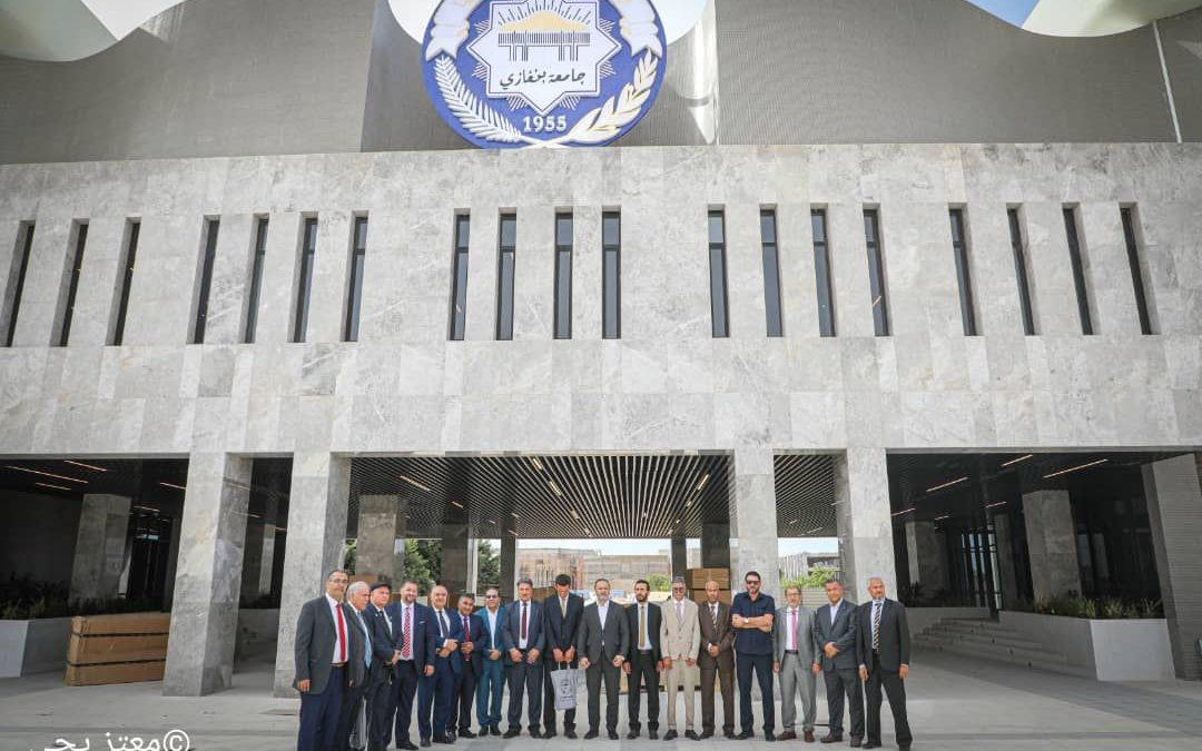 رؤساء الجامعات الليبية في زيارة لمبنى الإدارة العامة