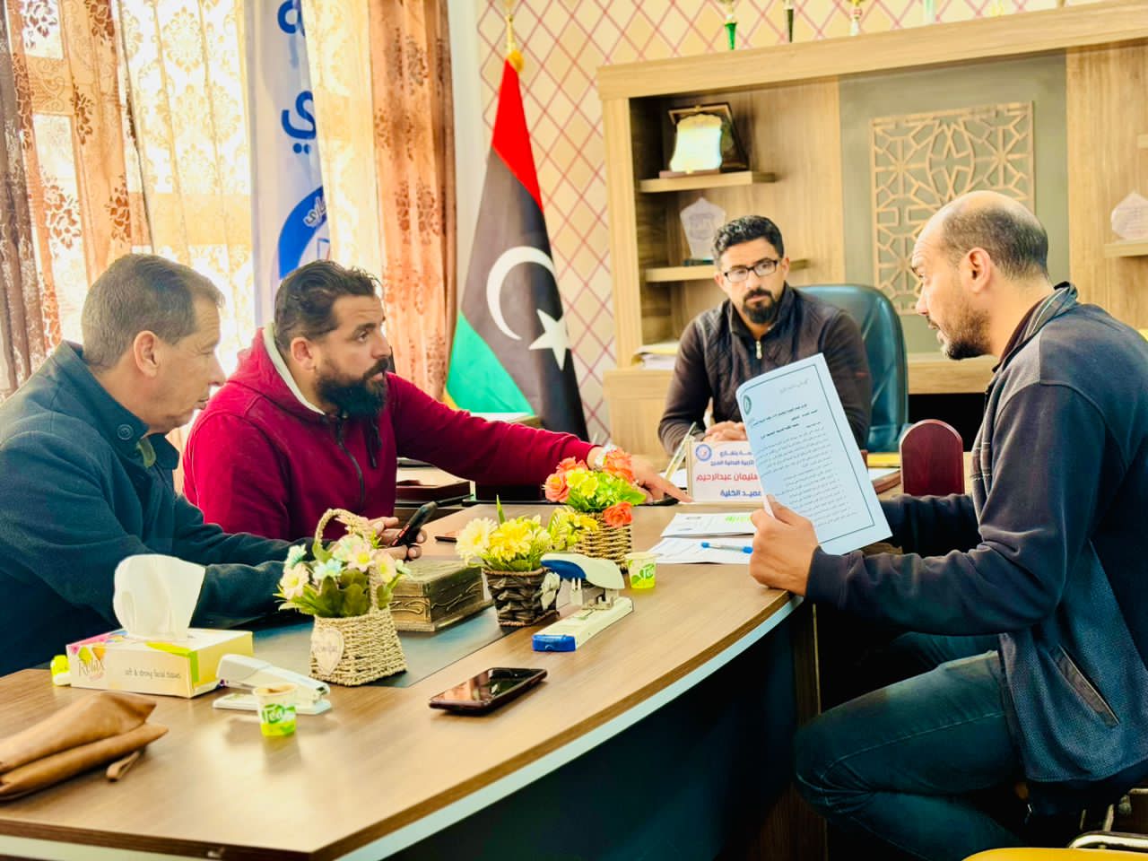 اجتماع مهم في كلية التربية البدنية المرج لمتابعة الأمور الإدارية والتعليمية