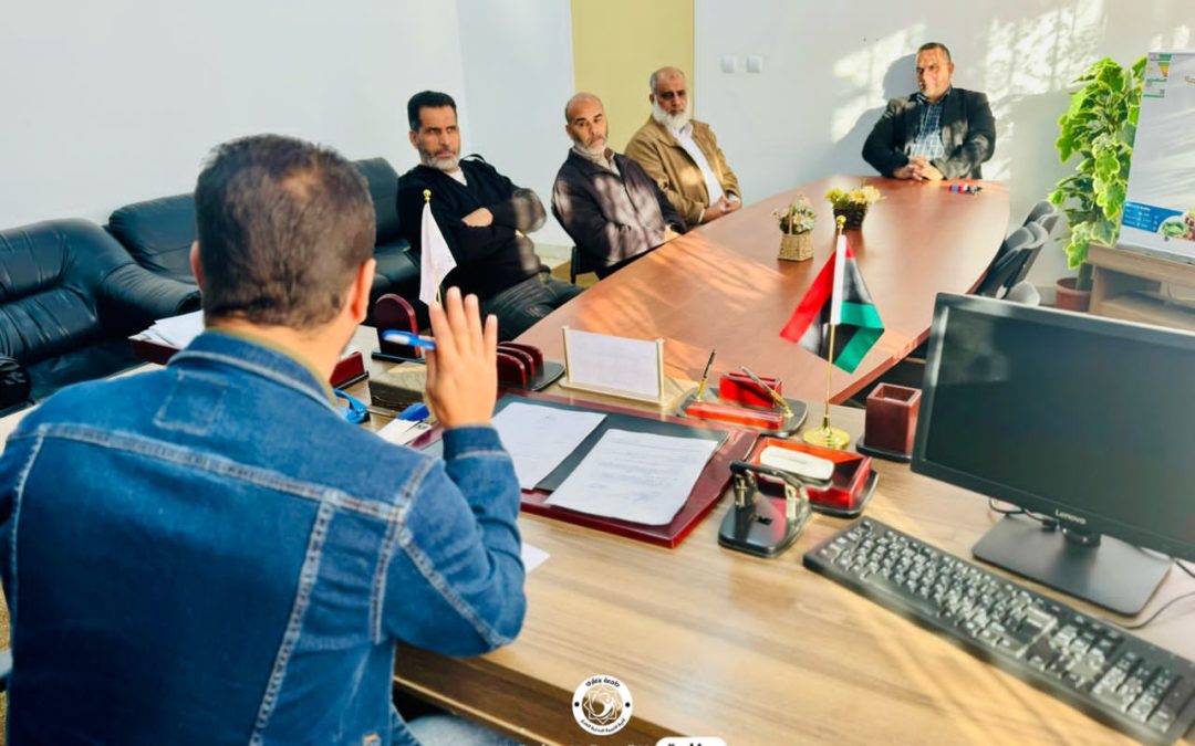 كلية التربية البدنية المرج تجتمع مع أفراد الأمن التابعين للكلية