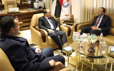 رئيس جامعة بنغازي يزور شركة الخليج العربي للنفط