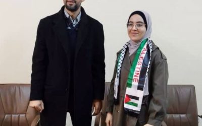 جامعة بنغازي تستقبل الطلبة الوافدين من جامعة غزة بفلسطين
