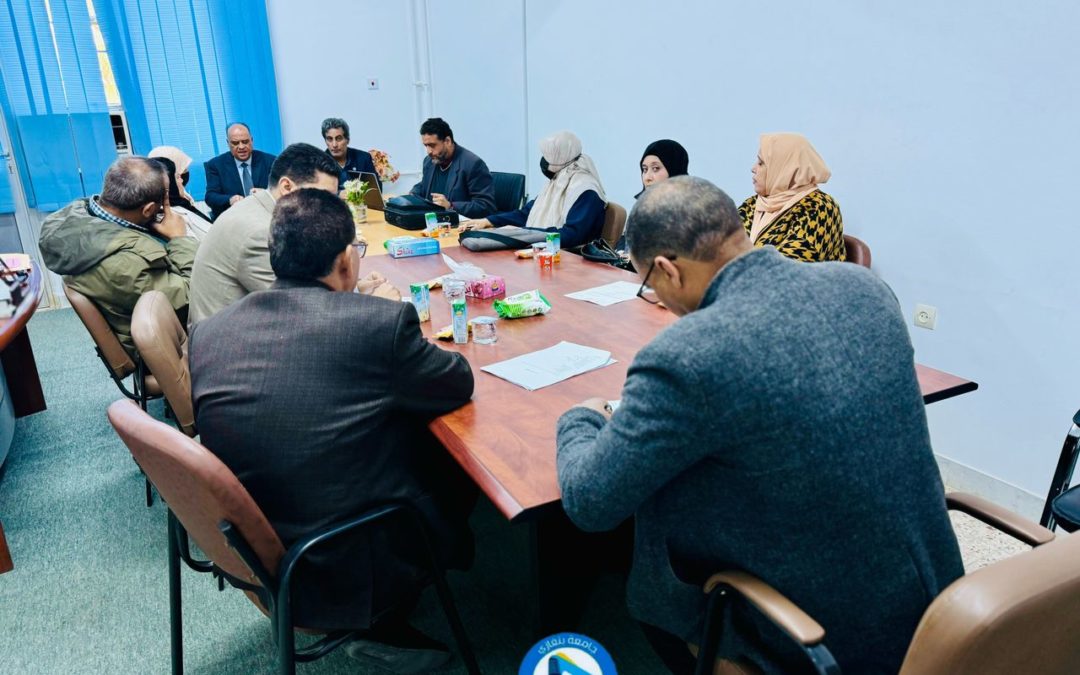 إجتماع مجلس كلية الطب المرج جامعة بنغازي لمناقشة الأعتماد المؤسسي والتحديات التعليمية