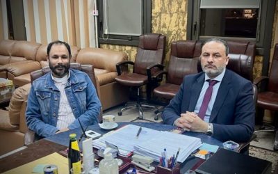 اجتماع رئيس جامعة بنغازي ورئيس لجنة متابعة المجلات العلمية لتطوير المجلات العلمية والنشر الدولي