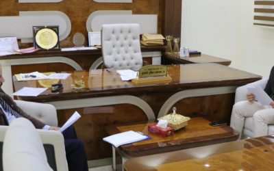 ” رئيس جامعة بنغازي يجتمع مع مدير عام الهيئة الوطنية لرعاية الموهوبين والمتفوقين”