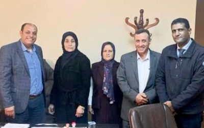 مراسم تسليم واستلام وظيفة الكاتب العام بجامعة بنغازي بين صالحة الشريف وحسن المنقوش