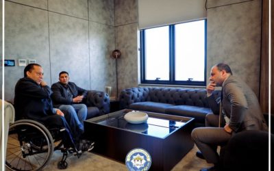لقاء مثمر بين رئيس جامعة بنغازي ورئيس مؤسسة طارق بن زياد للتنمية والأعمال الإنسانية