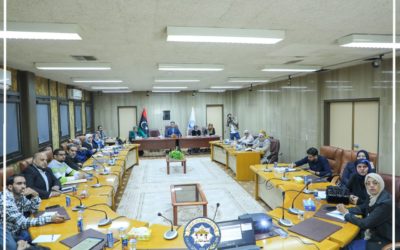 “اجتماع موسع لمكاتب خدمة المجتمع والبيئة  لمناقشة الخطط السنوية ومتطلبات الاعتماد المؤسسي”
