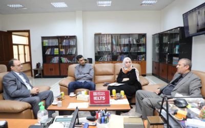 زيارة القنصل المغربي لمركز اللغات جامعة بنغازي