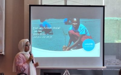 مدير مكتب الخدمة الاجتماعية بإدارة المسجل العام للجامعة تشارك باجتماع مع يونيسيف