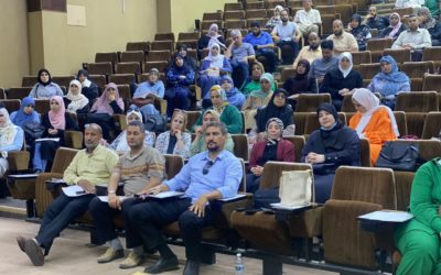 جلسة حوارية عن فن التميز في تصميم وكتابة البحوث العلمية في جامعة بنغازي