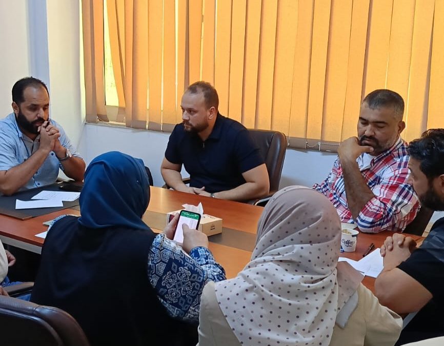 الاجتماع الأول لفريق مشروع الأرشفة الإلكترونية بالجامعة التابع لمركز المعلومات والتوثيق