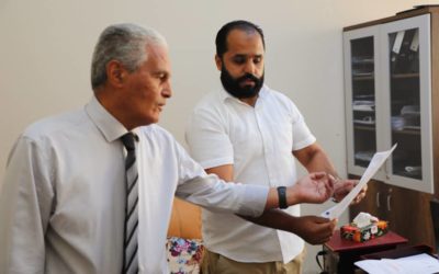 زيارة وكيل وزارة التعليم العالي لمركز المعلومات والتوثيق