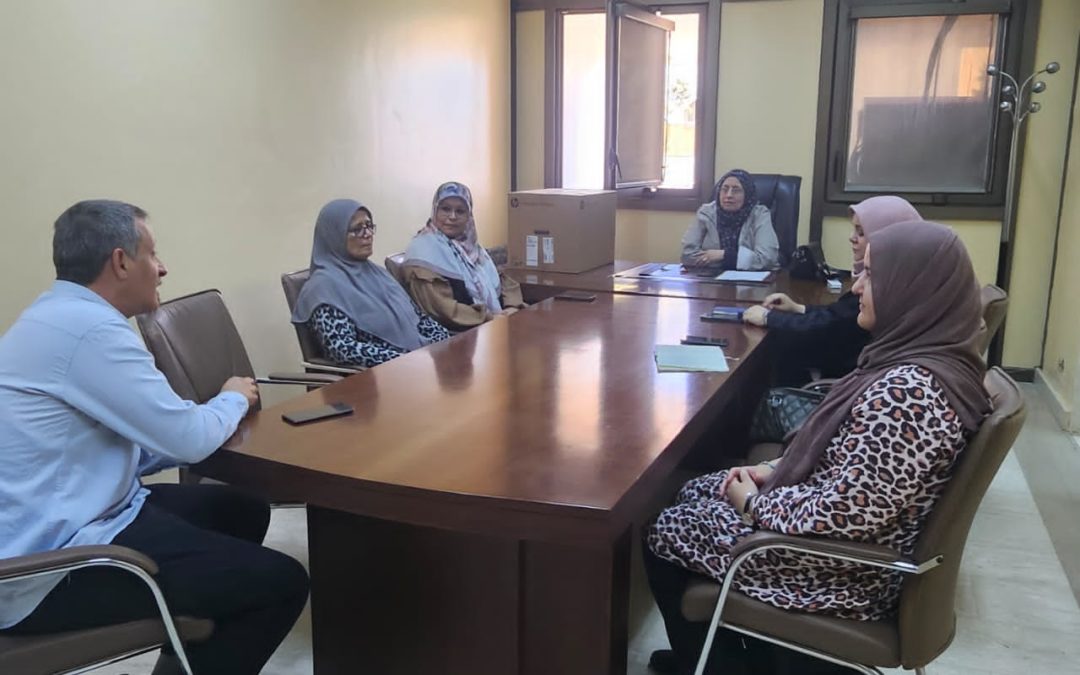 زيارة فريق التدقيق والمتابعة لهيئة تحرير مجلة بنغازي الطبية في مقرها الجديد