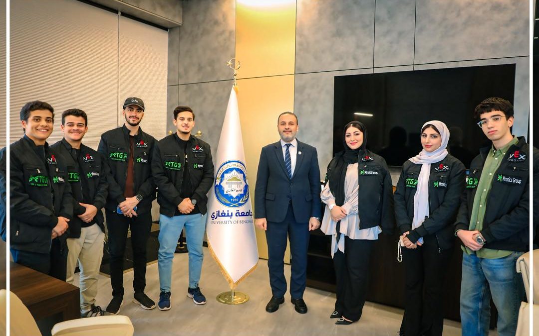 فريق MTG7 يمثل جامعة بنغازي في بطولة VEX U في الولايات المتحدة الأمريكية