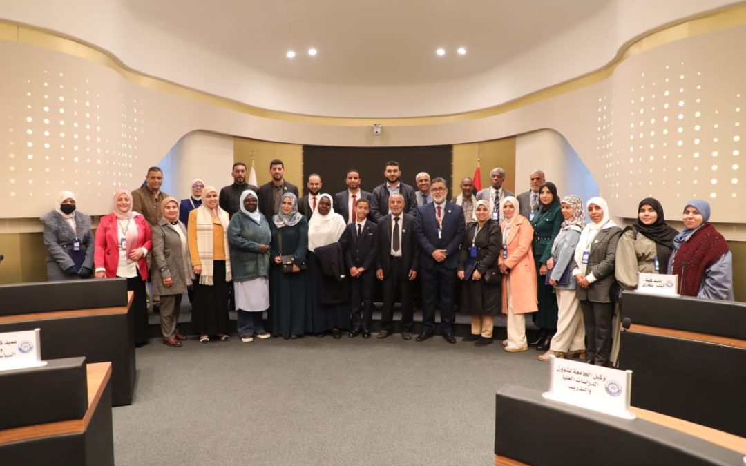 زيارة الوفود المشاركة في المؤتمر العلمي الدولي الأول للتعليم العالي للأشخاص ذوي الإعاقة إلى جامعة بنغازي