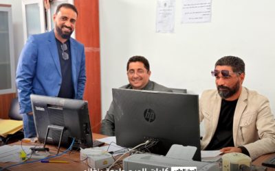 زيارة ميدانية لمتابعة سير العملية التعليمية بكلية الإعلام بالمرج
