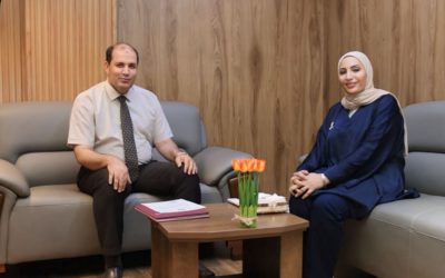 لقاء مدير مكتب دعم وتمكين المرأة بجامعة بنغازي مع معالي وزير التعليم العالي