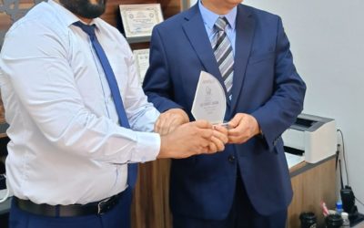 مركز المعلومات والتوثيق يقيم احتفالية تكريم للرئيس الأسبق للمركز .