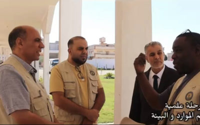 طلاب قسم الموارد والبيئة يزورون محطة الرصد الجوي وبحيرة عين الزيانة في رحلة علمية ميدانية