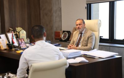 رئيس جامعة بنغازي يعقد اجتماعاً مهماً مع مدير إدارة الدراسات العليا وتدريب