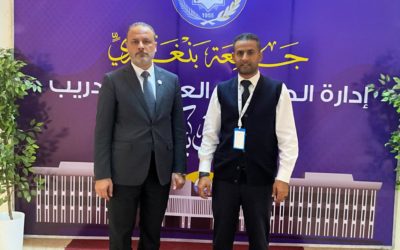 رئيس جامعة بنغازي يتابع عن كثب سير العمل بإدارة الدراسات العليا والتدريب