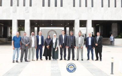 لجنة التدقيق للاعتماد المؤسسي تختتم زيارتها اليوم لكلية التربية