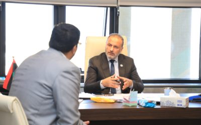 رئيس جامعة بنغازي يلتقي عميد كلية الهندسة فرع المرج والإعمار يعد بتجهيزها خلال ديسمبر المقبل