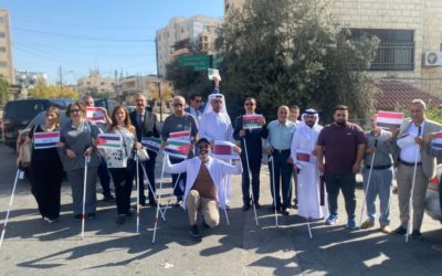 جامعة بنغازي تشارك في فعاليات اليوم العالمي للعصا البيضاء تعزيزًا للشراكة مع جمعية الكفيف بنغازي