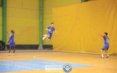 استعدادات منتخب جامعة بنغازي لكرة اليد تتواصل بخوض مباراته الثانية أمام فريق شباب ليبيا