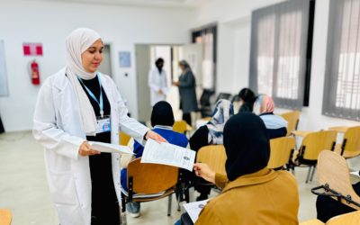استمرار فعاليات الحملة التوعوية حول مرض السكري بجامعة بنغازي