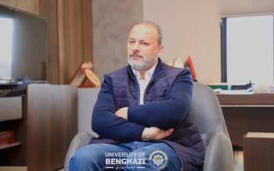 رئيس جامعة بنغازي  يستقبل فريق التدقيق من هيئة ضمان الجودة في إطار استحداث كلية هندسة العمارة