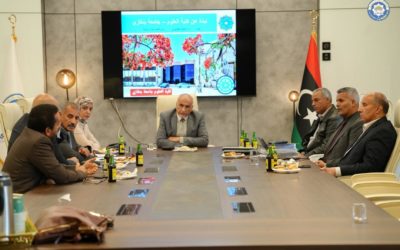 رئيس جامعة بنغازي يستقبل فريق التدقيق من هيئة ضمان الجودة في إطار الحصول على الترخيص الفني لبرنامج الدكتوراه بقسم الفيزياء