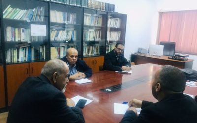 فريق التدقيق والمتابعة التابع للجنة متابعة عمل المجلات العلمية بجامعة بنغازي يقوم بزيارة لهيئة تحرير مجلة بنغازي العلمية