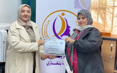 مكتب دعم وتمكين المرأة يكرّم المشاركات في حملة التشجير