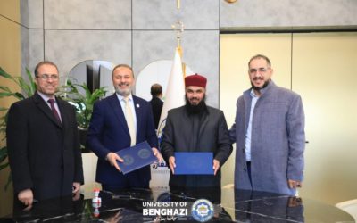 توقيع اتفاقية تعاون أكاديمي بين جامعة بنغازي والأكاديمية الليبية للدراسات العليا بأجدابيا
