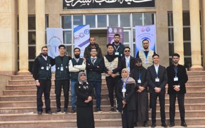فريق المركز الإعلامي وخدمة المجتمع يشاركان بمهرجان الرعاية الصحية بجامعة عمر المختار