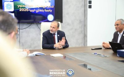 رئيس جامعة بنغازي يستقبل فريق التدقيق من هيئة ضمان الجودة في إطار الحصول على الترخيص الفني لبرنامج الدكتوراه بقسم الرياضيات