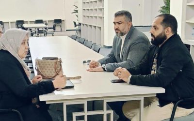اجتماع تنظيمي لبحث التجهيزات التقنية واللوجستية بمقر المكتبة المركزية بالجامعة